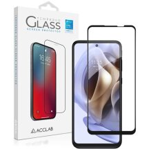 Защитное стекло ACCLAB Full Glue для Motorola Moto G31 / G41 - Black: фото 1 из 7