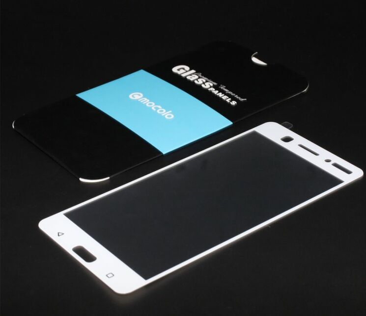 Защитное стекло MOCOLO 3D Silk Print для Nokia 6 - White: фото 2 из 7