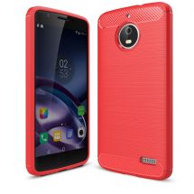 Защитный чехол UniCase Carbon для Motorola Moto E4 - Red: фото 1 из 8