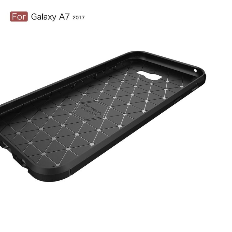 Захисний чохол UniCase Carbon для Samsung Galaxy A7 2017 (A720) - Red: фото 7 з 10