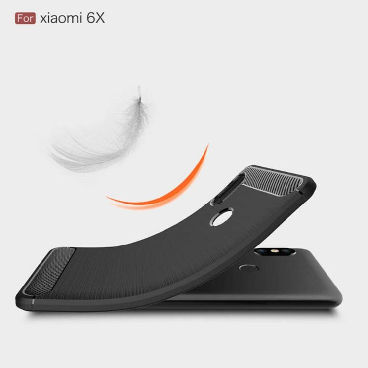 Захисний чохол UniCase Carbon для Xiaomi Redmi Note 5 / Note 5 Pro - Black: фото 8 з 11