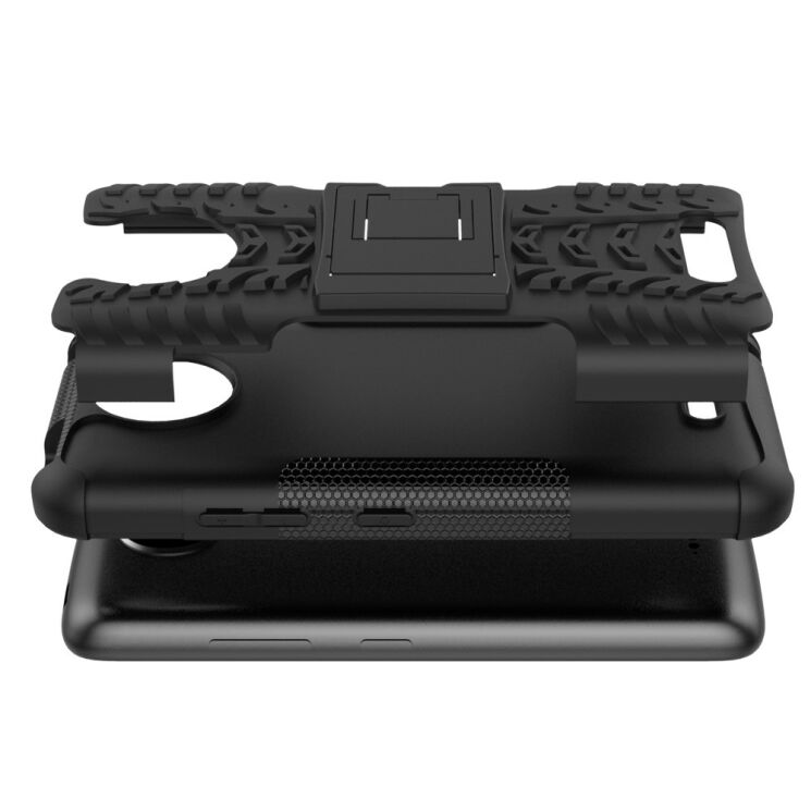 Захисний чохол UniCase Hybrid X для Motorola Moto C Plus - Black: фото 8 з 9