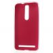 Силиконовая накладка Deexe Slim Leather для Asus Zenfone 2 (ZE550ML) - Red (AZ-4358R). Фото 3 из 6