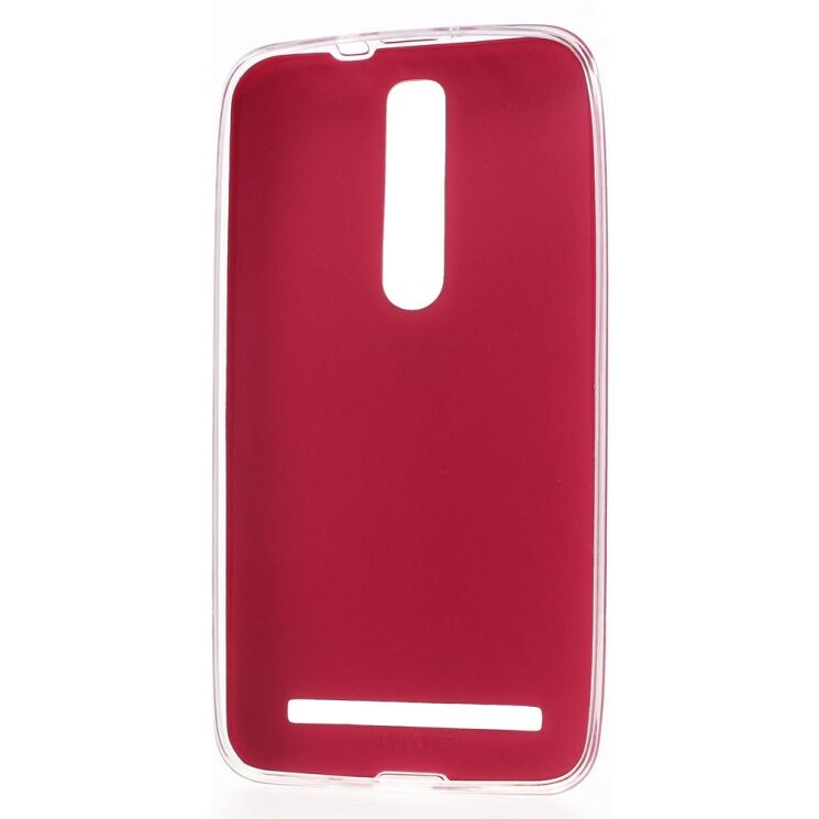 Силиконовая накладка Deexe Slim Leather для Asus Zenfone 2 (ZE550ML) - Red: фото 3 з 6