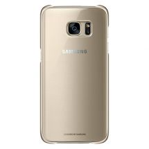 Накладка Clear Cover для Samsung Galaxy S7 edge (G935) EF-QG935CFEGRU - Gold: фото 1 з 6