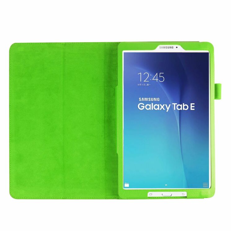 Чехол Deexe Book Type для Samsung Galaxy Tab E 9.6 (T560/561) - Green: фото 4 из 6
