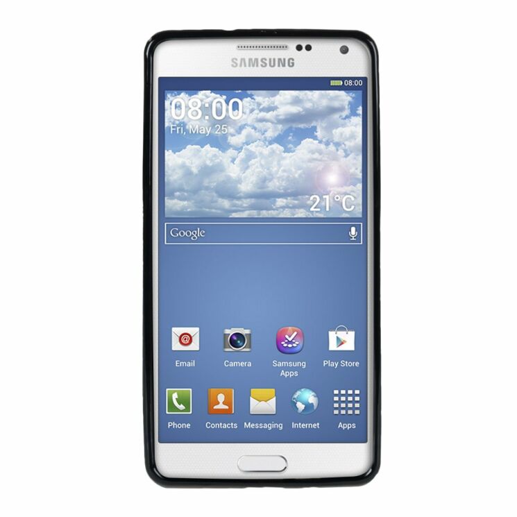 Силиконовая накладка Deexe S Line для Samsung Galaxy A5 - Black: фото 3 з 5