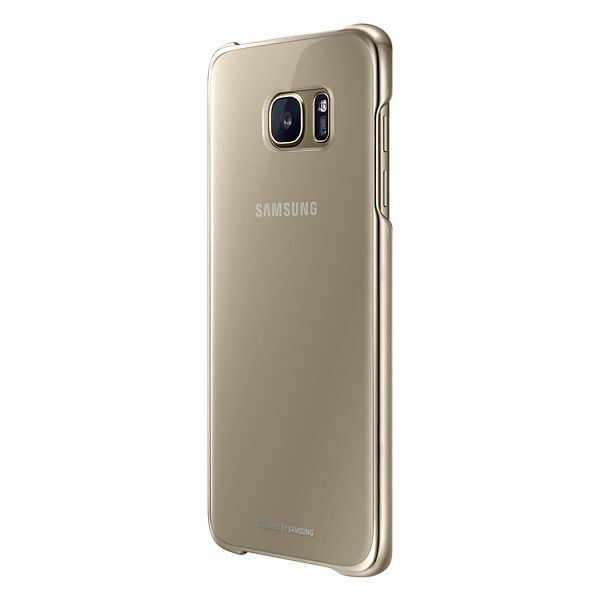 Накладка Clear Cover для Samsung Galaxy S7 edge (G935) EF-QG935CFEGRU - Gold: фото 4 з 6