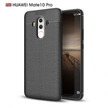 Захисний чохол Deexe Leather Cover для Huawei Mate 10 Pro - Black: фото 1 з 11