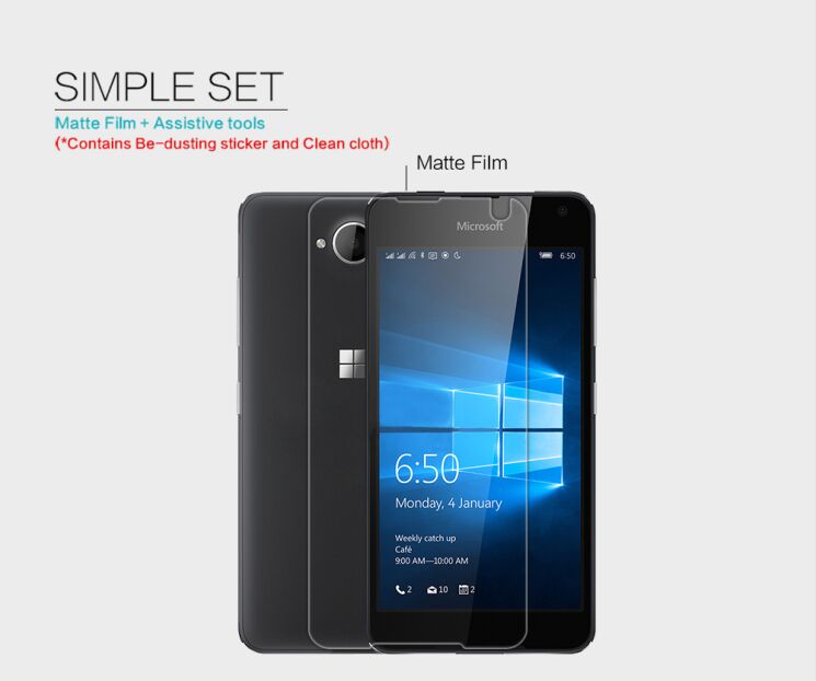 Антибликовая пленка NILLKIN Matte для Microsoft Lumia 650: фото 5 з 6