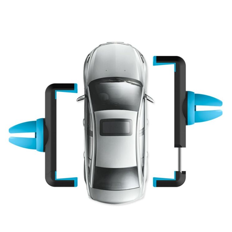 Автомобильный держатель на воздуховод HOCO CPH01 для смартфонов шириной до 80 мм - Blue: фото 3 из 9