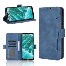 Чохол Deexe Wallet Stand для Nokia C30 - Blue: фото 1 з 13