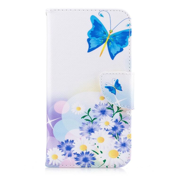 Чехол-книжка Deexe Color Wallet для Huawei Y3 2017 - Butterfly in Flowers: фото 1 из 8
