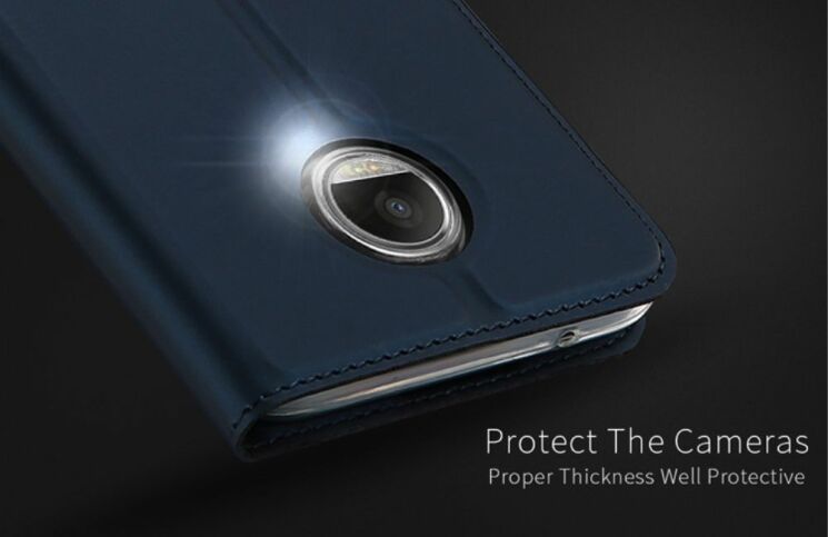 Чехол-книжка DUX DUCIS Skin Pro для Motorola Moto Z2 Play - Dark Blue: фото 8 из 11