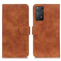 Чехол-книжка KHAZNEH Retro Wallet для Xiaomi Redmi Note 11 Pro Global (4G/5G) / 11E Pro / 12 Pro - Brown: фото 1 из 12