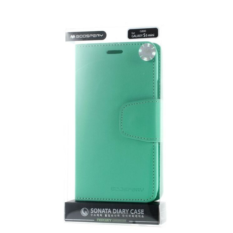 Чехол-книжка MERCURY Sonata Diary для Samsung Galaxy S5 mini - Turquoise: фото 8 из 8