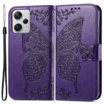 Чехол UniCase Butterfly Pattern для Xiaomi Redmi Note 12 Pro+ - Purple: фото 1 из 9