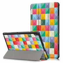 Чехол UniCase Life Style для Lenovo Tab E10 (TB-X104) - Colorful Triangles Grids: фото 1 из 8