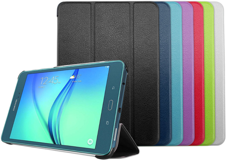 Чехол UniCase Slim Leather для Samsung Galaxy Tab A 8.0 (T350/351) - Black: фото 7 из 14