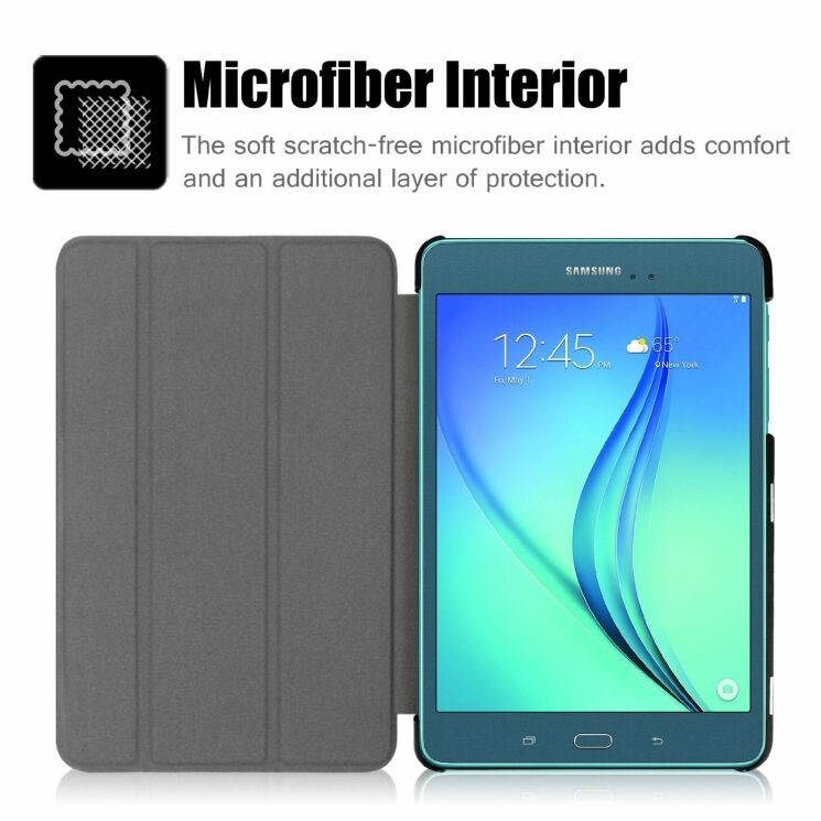 Чохол UniCase Slim Leather для Samsung Galaxy Tab A 8.0 (T350/351) - Dark Blue: фото 7 з 12