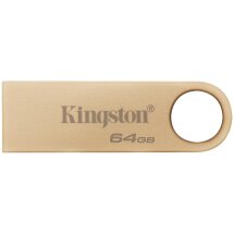 Флеш-накопичувач Kingston DT SE9 G3 64GB USB 3.2 (DTSE9G3/64GB) - Gold: фото 1 з 6