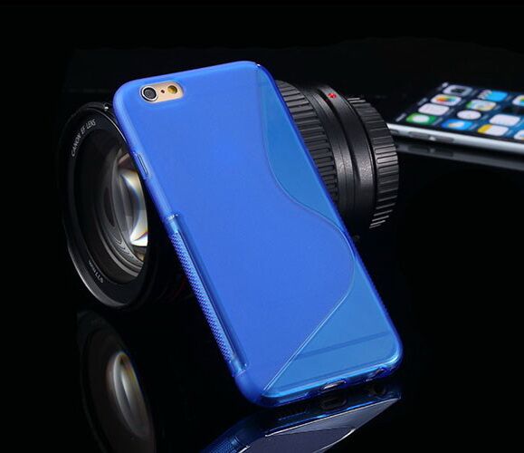 Силіконовий чохол Deexe S Line для iPhone 6/6s - Blue: фото 2 з 8