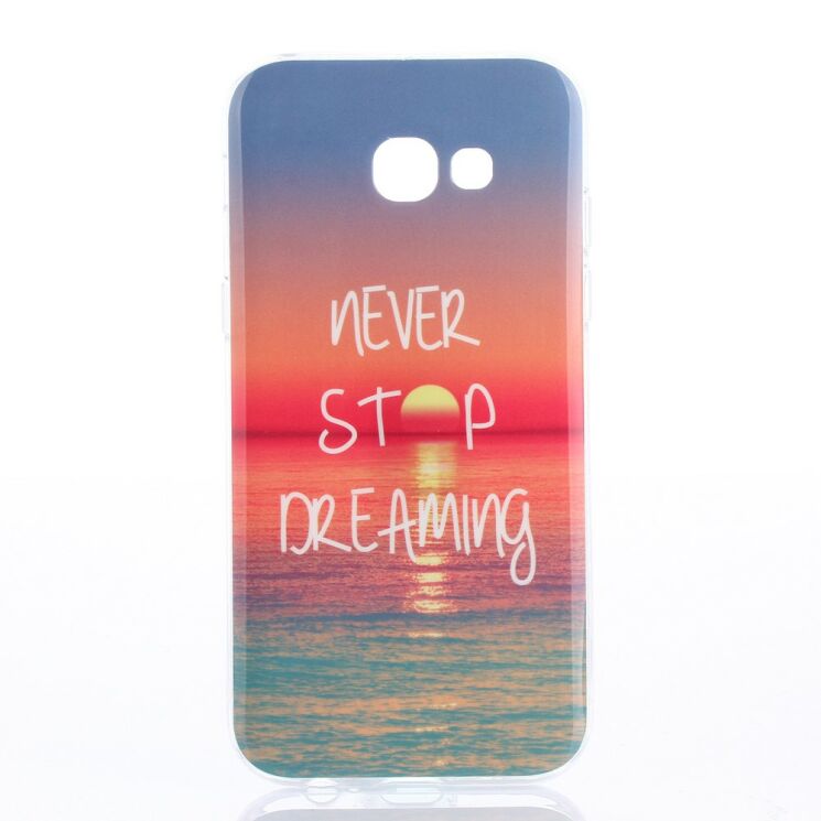 Силіконовий (TPU) чохол Deexe Life Style для Samsung Galaxy A7 2017 (A720) - Never Stop Dreaming: фото 1 з 3