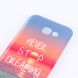 Силіконовий (TPU) чохол Deexe Life Style для Samsung Galaxy A7 2017 (A720) - Never Stop Dreaming (148110L). Фото 2 з 3