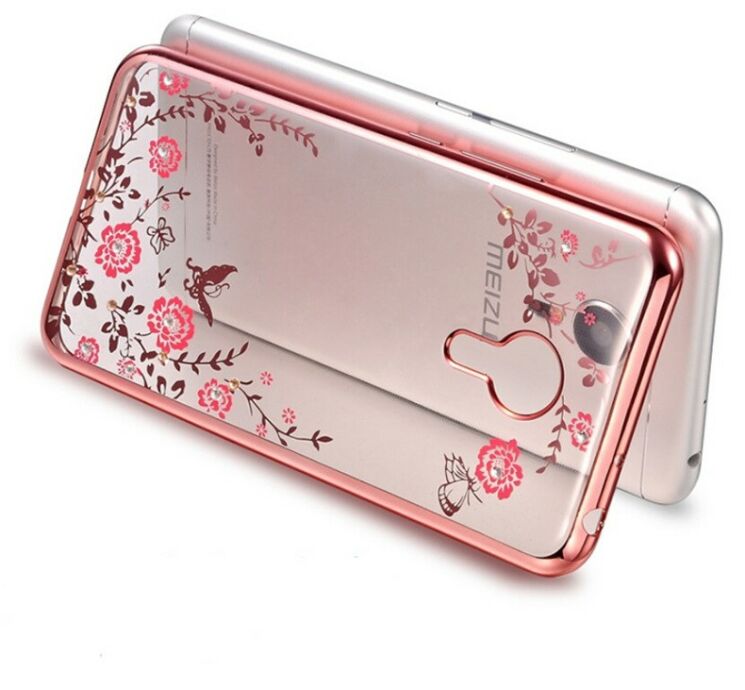 Силиконовый (TPU) чехол Deexe Shiny Cover для Meizu M3 Note - Rose Gold: фото 3 из 8