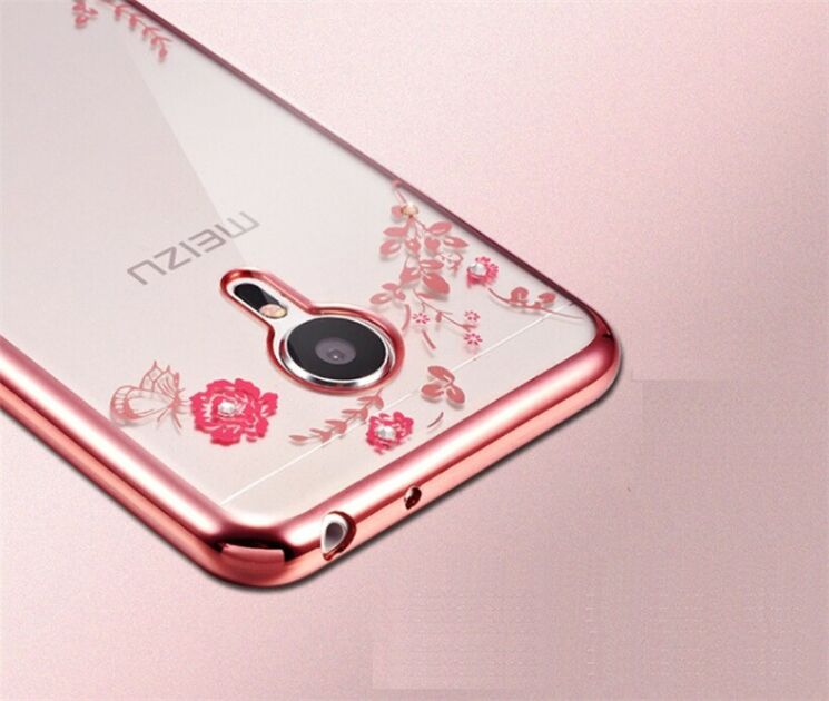 Силиконовый (TPU) чехол Deexe Shiny Cover для Meizu M3 Note - Rose Gold: фото 4 из 8