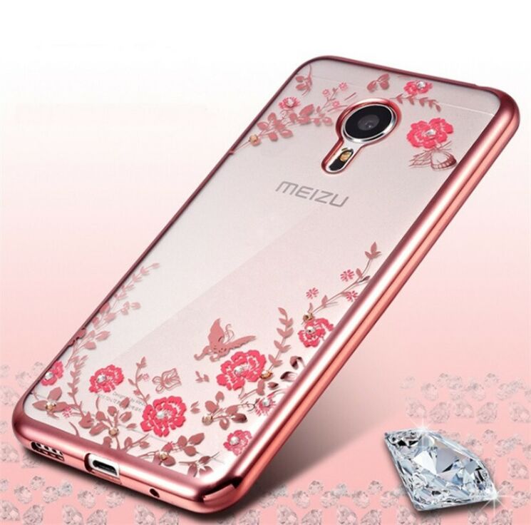 Силиконовый (TPU) чехол Deexe Shiny Cover для Meizu M3 Note - Rose Gold: фото 2 из 8