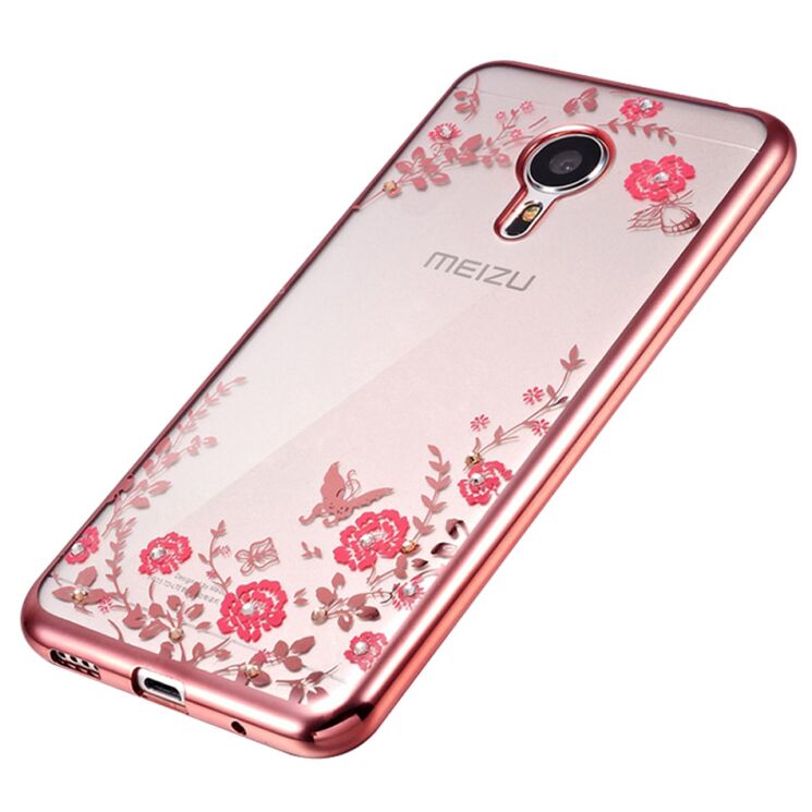 Силиконовый (TPU) чехол Deexe Shiny Cover для Meizu M3 Note - Rose Gold: фото 1 из 8