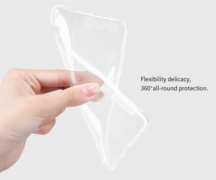 Силіконовий (TPU) чохол NILLKIN Nature для Huawei P10 Plus - Transparent: фото 12 з 13