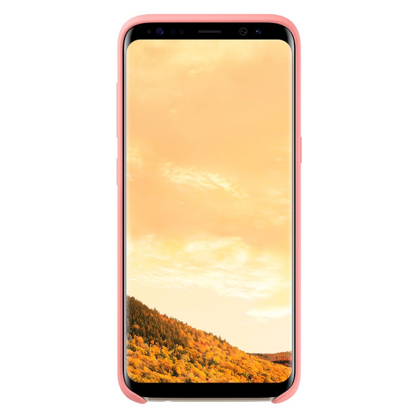 Силіконовий (TPU) чохол Silicone Cover для Samsung Galaxy S8 (G950) EF-PG950TSEGRU - Pink: фото 2 з 3