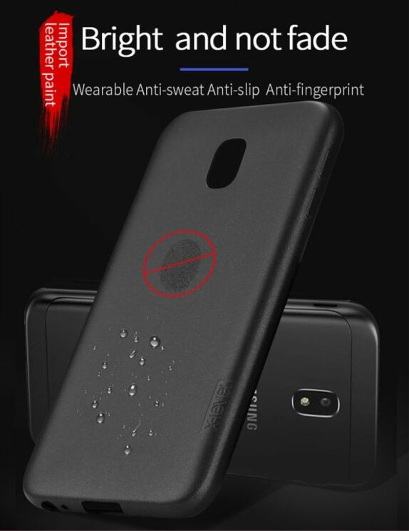 Силіконовий (TPU) чохол X-LEVEL Matte для Samsung Galaxy J3 2017 (J330) - Black: фото 5 з 9