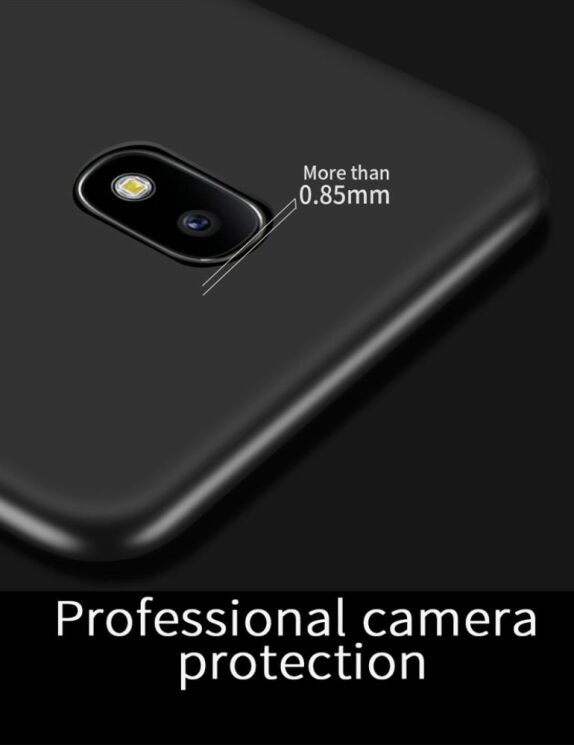 Силіконовий (TPU) чохол X-LEVEL Matte для Samsung Galaxy J3 2017 (J330) - Black: фото 8 з 9