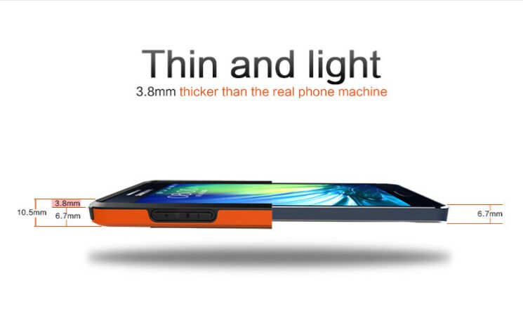Защитный бампер NILLKIN Armor-Border для Samsung Galaxy A5 (A500) - Orange: фото 8 из 16