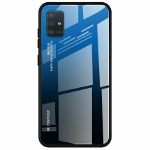Захисний чохол Deexe Gradient Color для Samsung Galaxy A51 (А515) - Blue / Black: фото 1 з 14