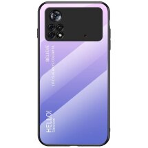 Захисний чохол Deexe Gradient Color для Xiaomi Poco X4 Pro - Pink / Purple: фото 1 з 6