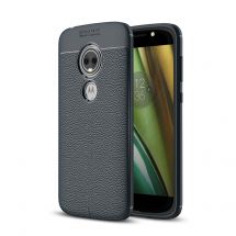 Захисний чохол Deexe Leather Cover для Motorola Moto E5 Play - Dark Blue: фото 1 з 10