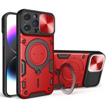 Защитный чехол Deexe Magnetic Space для Apple iPhone 15 Pro - Red: фото 1 из 9