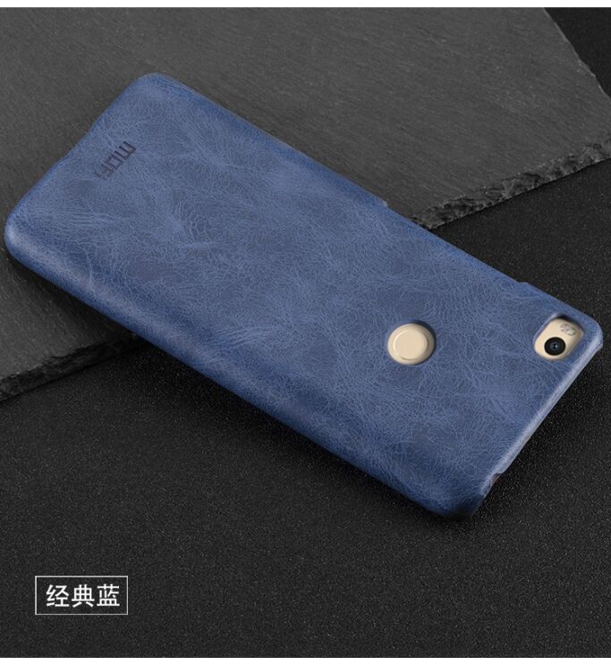 Захисний чохол MOFI Leather Back для Xiaomi Mi Max 2 - Blue: фото 1 з 7