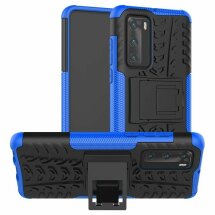 Защитный чехол UniCase Hybrid X для Huawei P40 - Black / Blue: фото 1 из 10