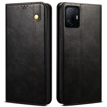 Защитный чехол UniCase Leather Wallet для Xiaomi 11T / 11T Pro - Black: фото 1 из 12