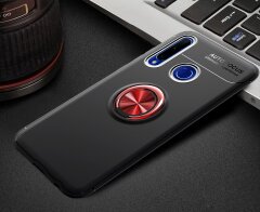 Защитный чехол UniCase Magnetic Ring для Huawei Honor 10i / Honor 20i / P Smart Plus 2019 - Black / Red: фото 1 из 10