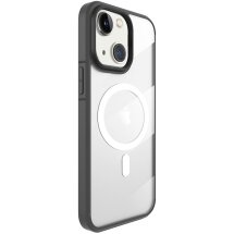 Защитный чехол X-LEVEL Crystal Clear MagSafe для Apple iPhone 15 Plus - Grey: фото 1 из 6