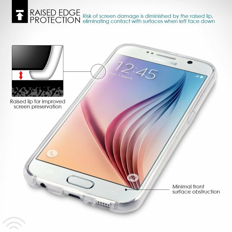 Deexe UltraSlim! Силиконовая накладка для Samsung Galaxy S6 (G920): фото 3 из 6