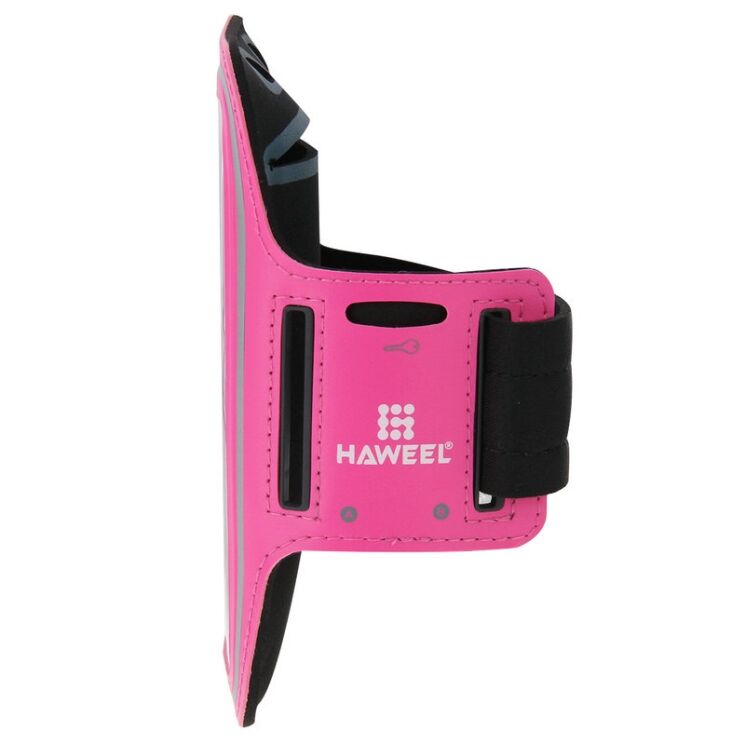 Чехол на руку HAWEEL Sport Armband для смартфонов шириной до 80 мм - Magenta: фото 2 из 10