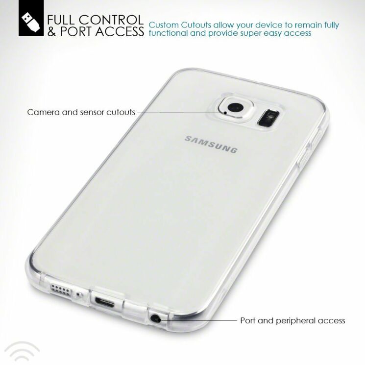 Deexe UltraSlim! Силиконовая накладка для Samsung Galaxy S6 (G920): фото 4 з 6