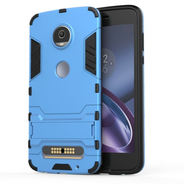 Захисний чохол UniCase Hybrid для Motorola Moto Z2 Play - Light Blue: фото 2 з 9